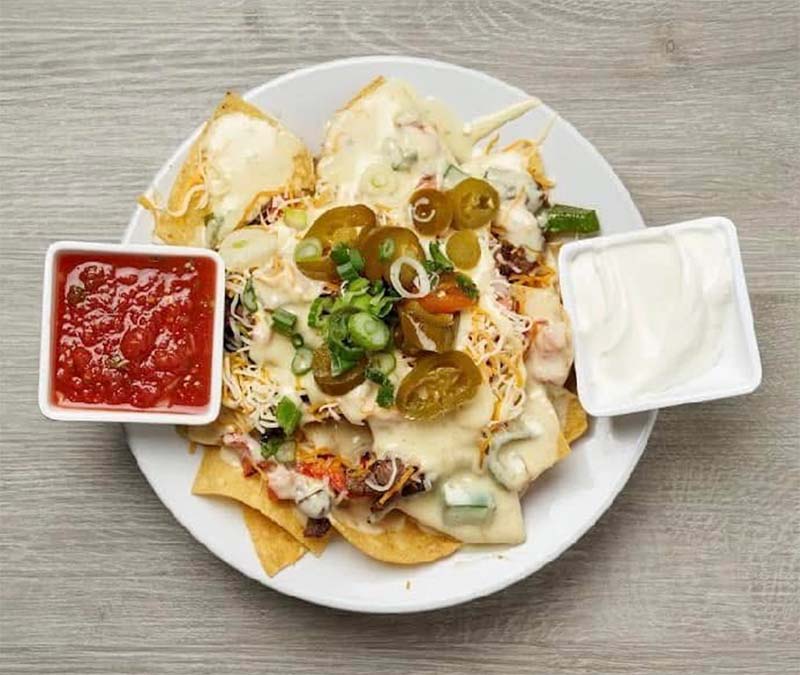 Nachos at Blū Restaurant & Bar