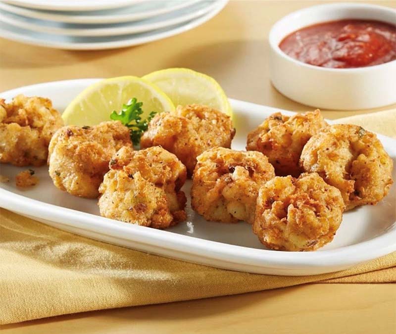 Fried shrimp at Blū Restaurant